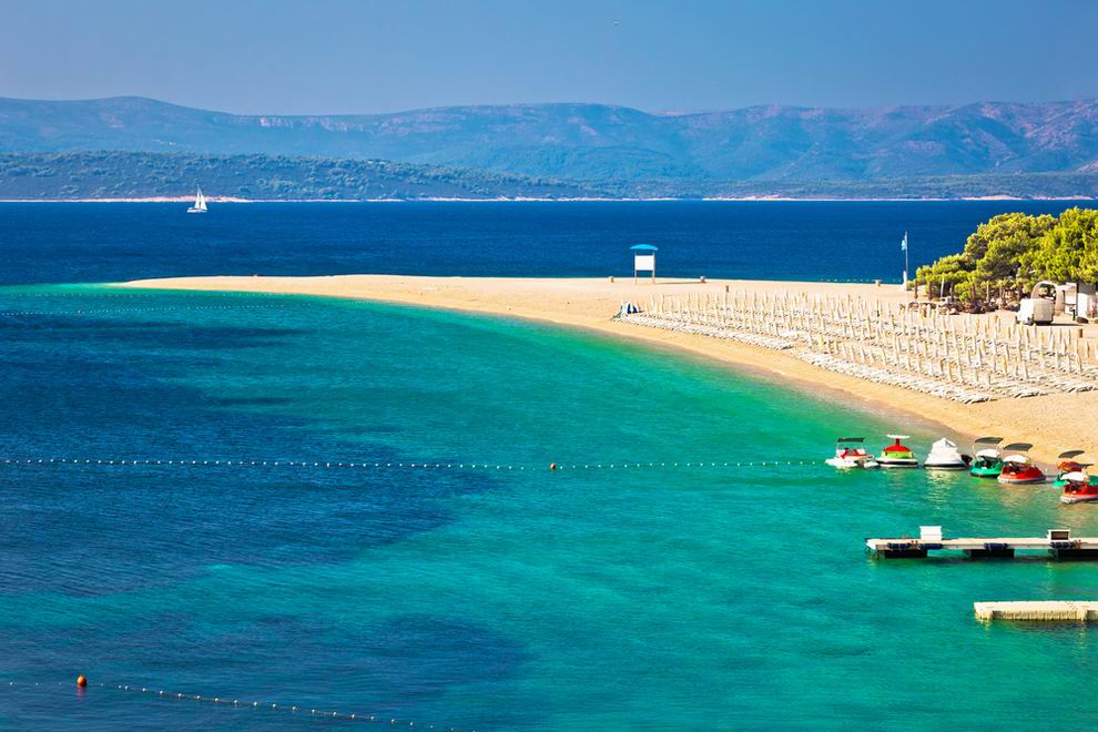Brac Zlatni Rat aranyszarv strand