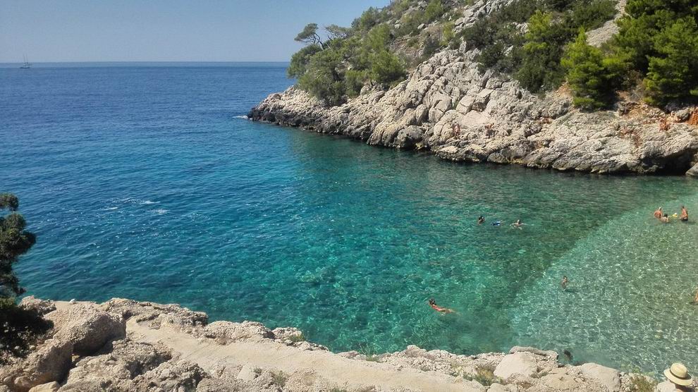 Hvar-sziget Sveta Nedjelja öböl