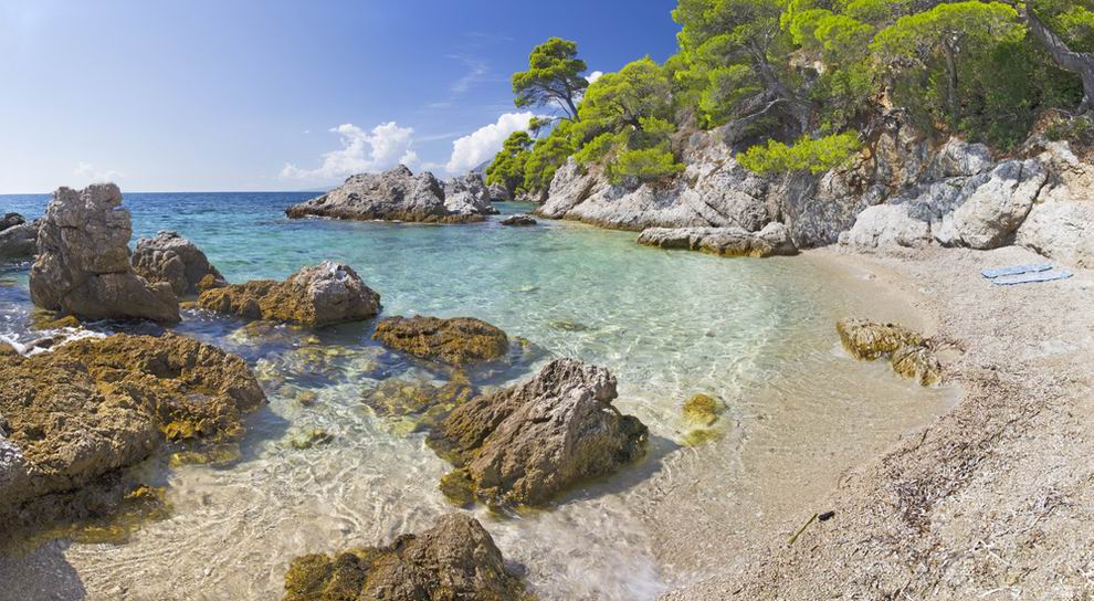 Peljesac-félsziget strand