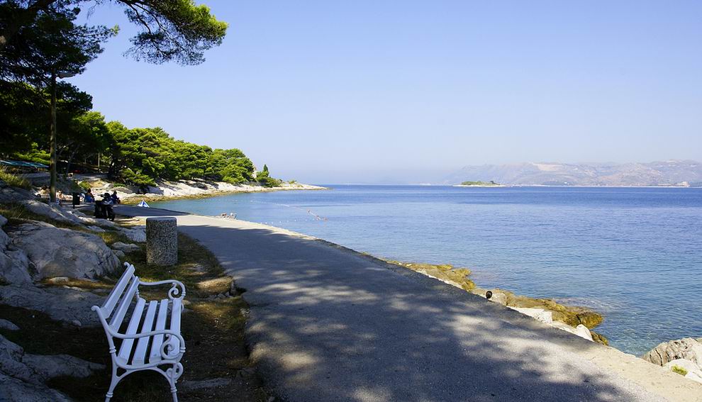 Cavtat strand sétány