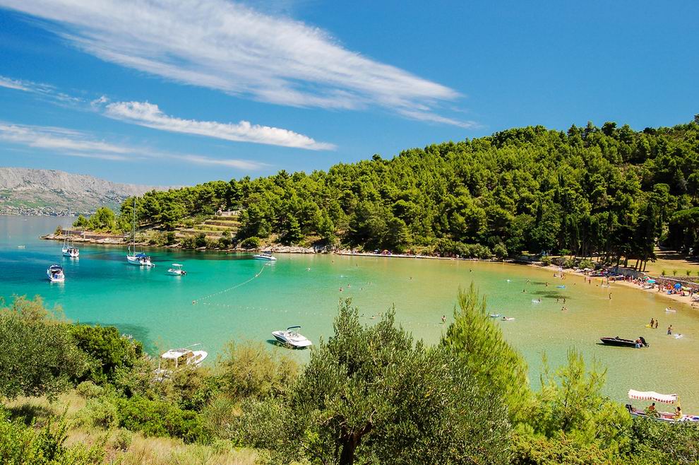 brac sziget - Lovrecina öböl strand