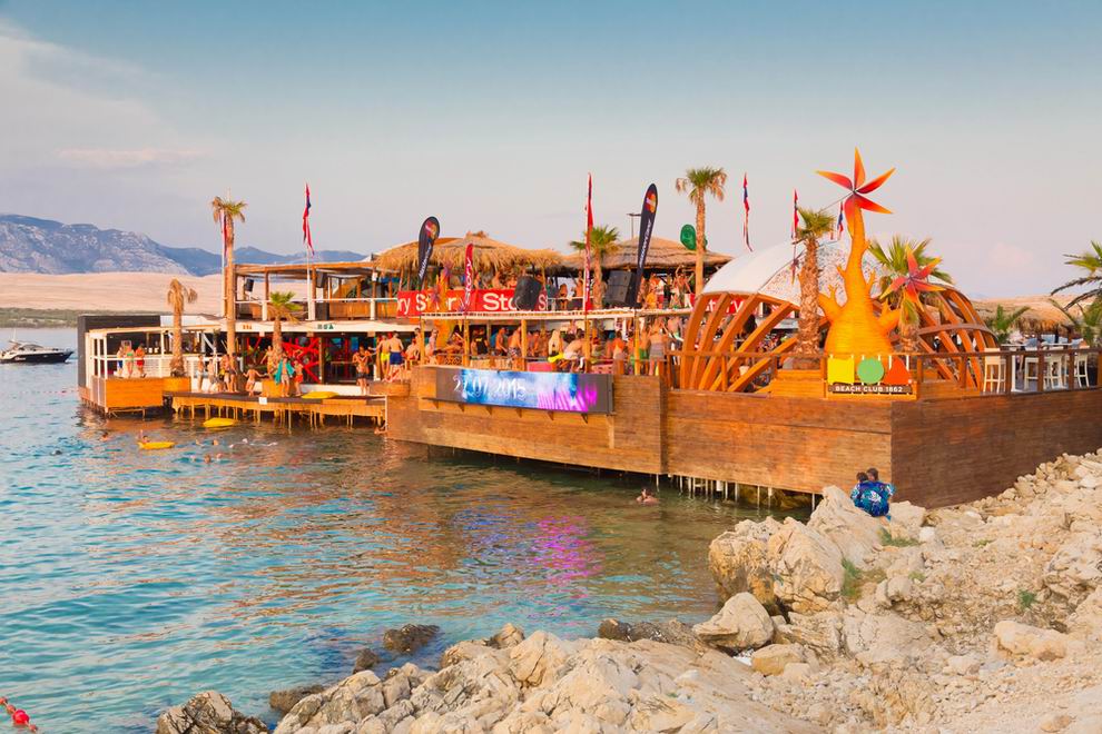 pag sziget Zrce strand