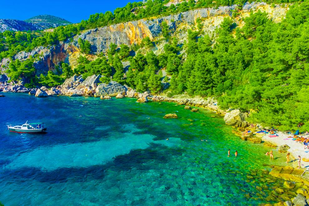 Hvar sziget, Malo Zarace strand