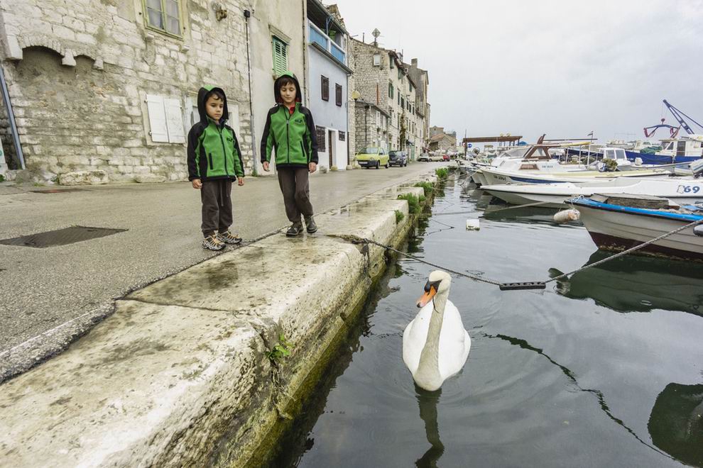Šibenik gyerekekkel