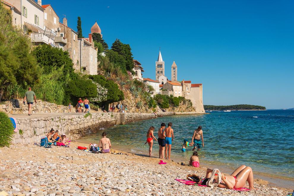 rab sziget - Rab strand