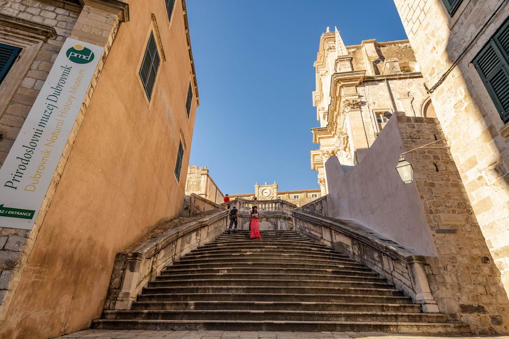 Dubrovnik jezsuita llépcső